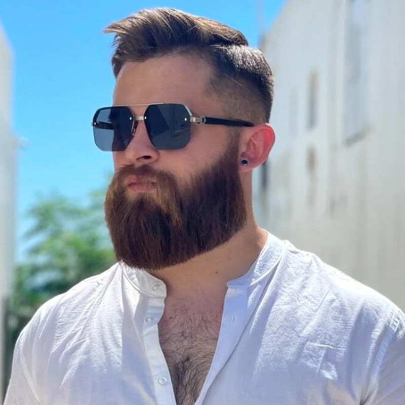 Men's Metal Sunglasses Square  - Metal Photo Panel recensie en prijs