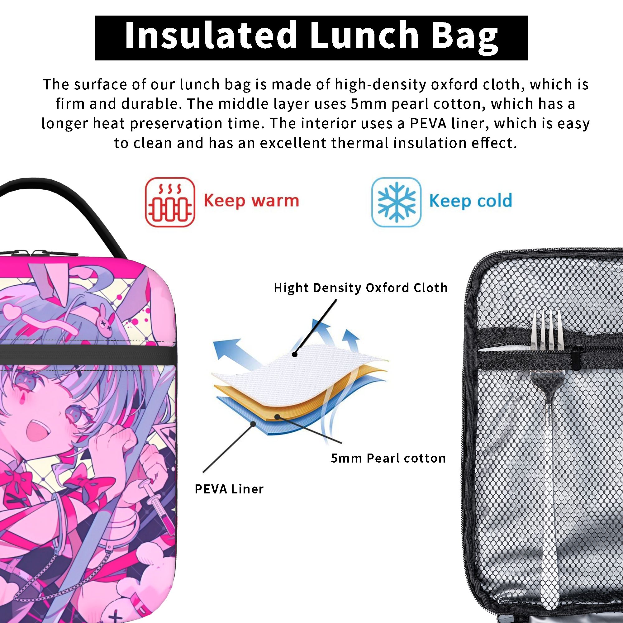 Hatsune Miku  Insulated Lunch  - Tote Bag Sublimation recensie en prijs