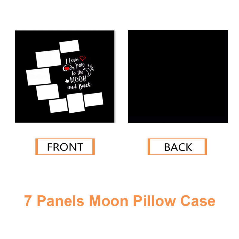 10pcs/Lot 7 Panels Blank Moon  - Pillow Cover Sublimation recensie en prijs