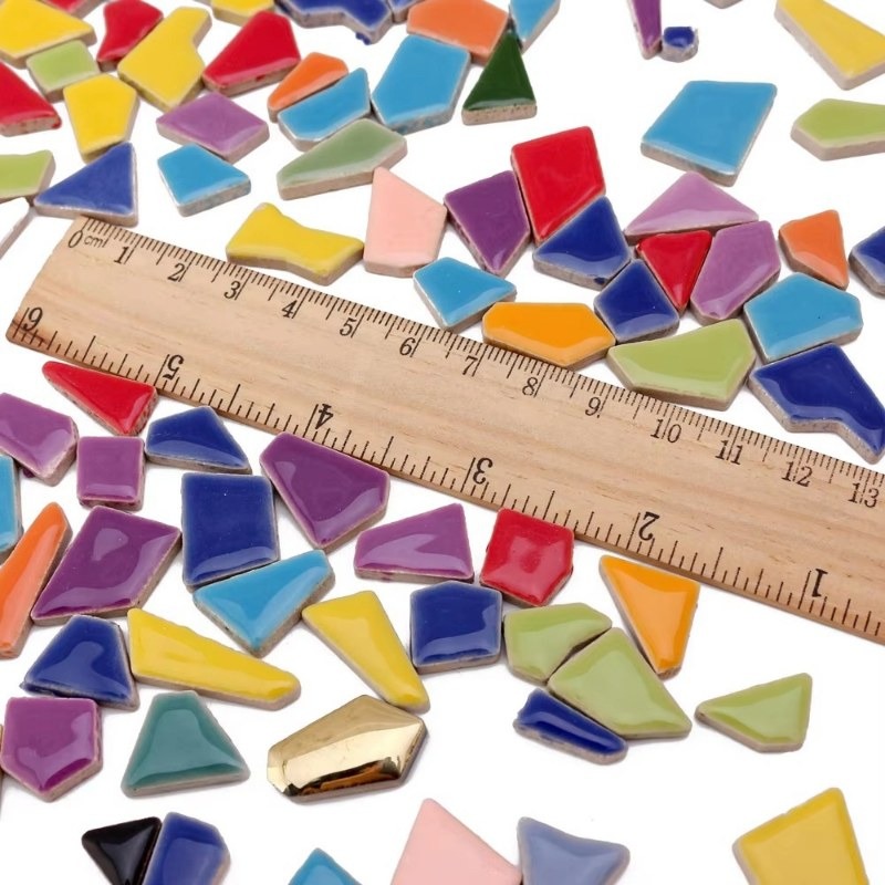 100g Randomly Mixed Colors DIY - Ceramic Tile Blank recensie en prijs