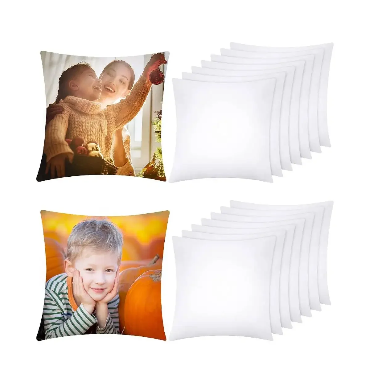 4-Pack White Polyester Peach S - Pillow Cover Sublimation recensie en prijs