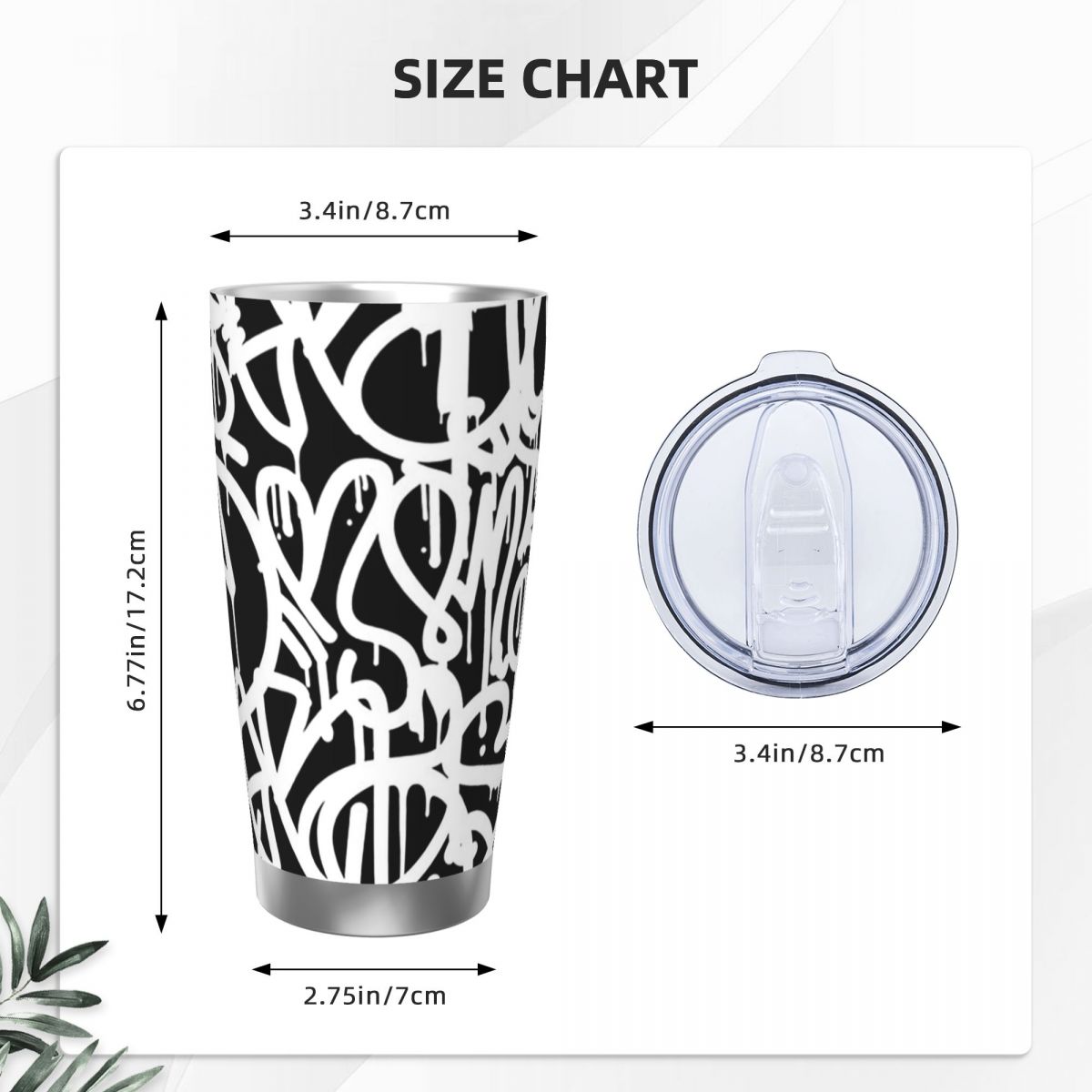 1pc Stainless Steel Water Bott - Tumbler 20Oz White recensie en prijs