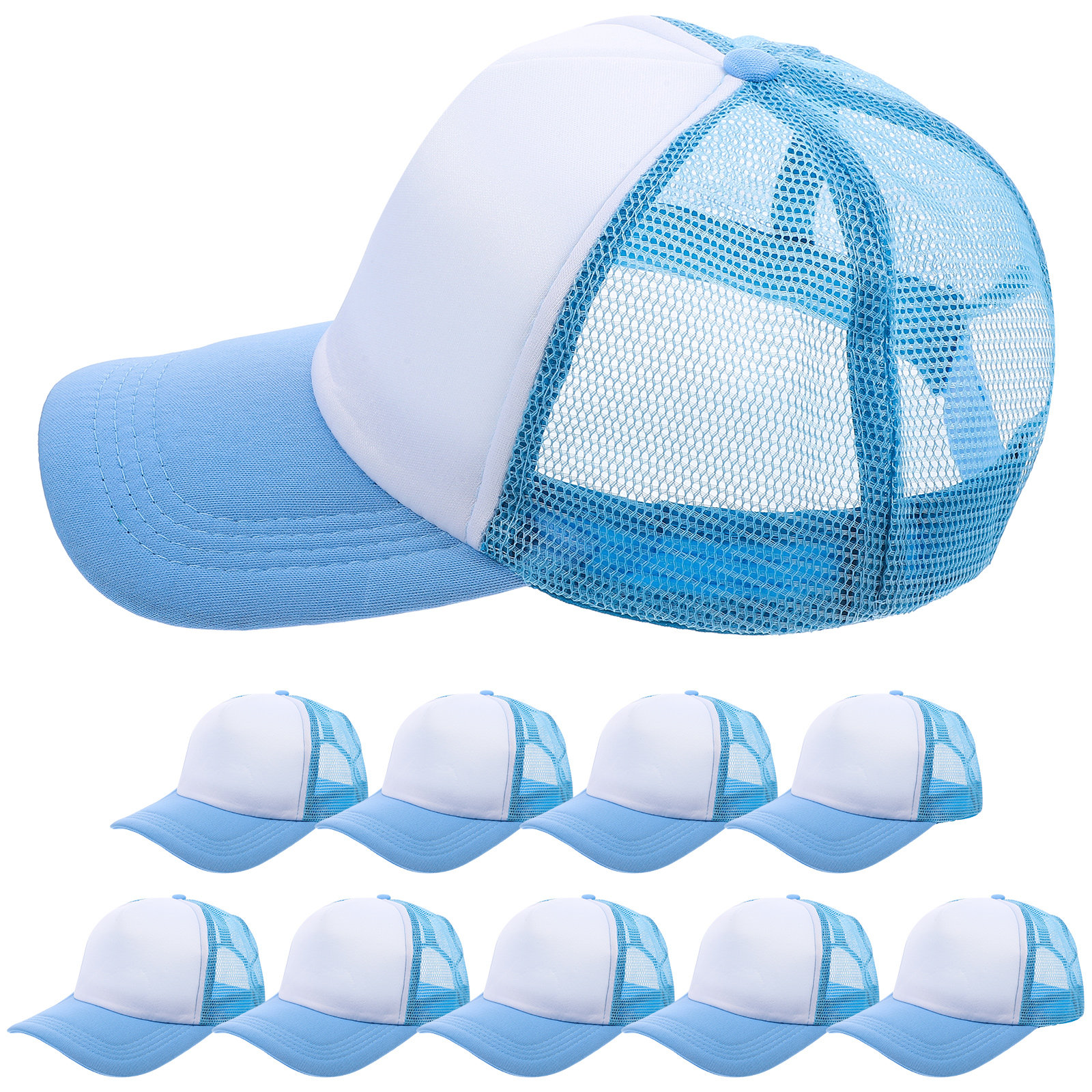 10Pcs Blank Baseball Hats Mesh - Hat Sublimation Blank recensie en prijs