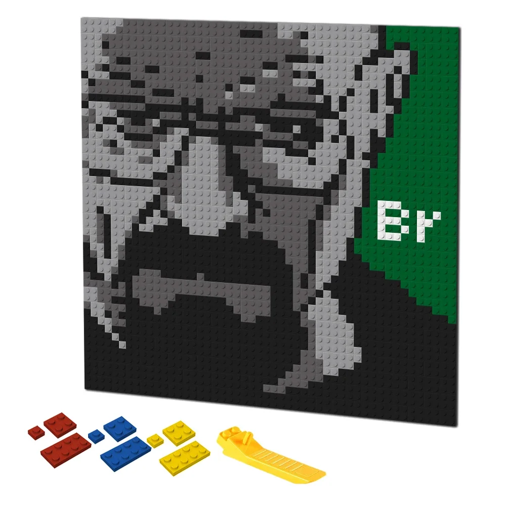 Retro Pixel Art Building Block - Puzzle Blank White recensie en prijs