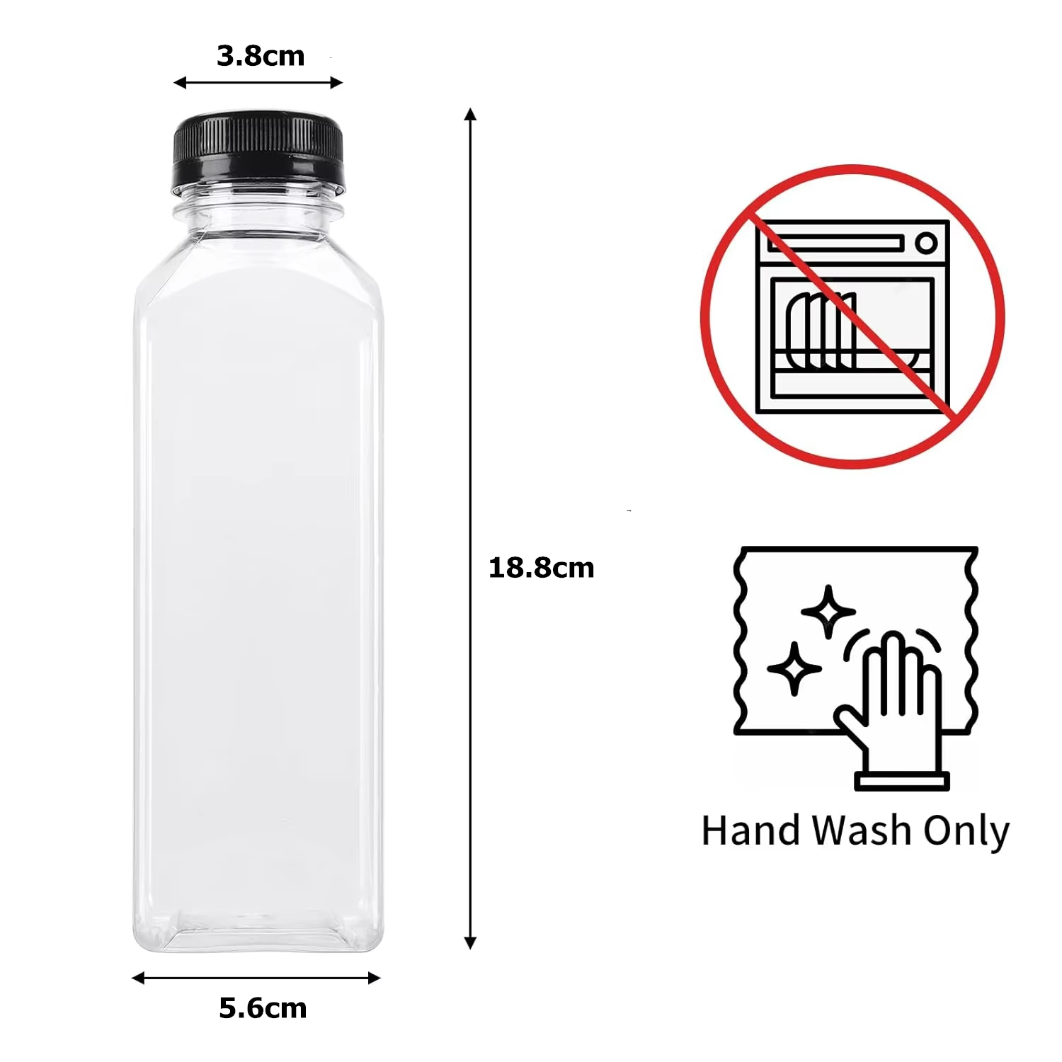 500ML Juice Bottles with Caps  - Water Bottle Blank recensie en prijs