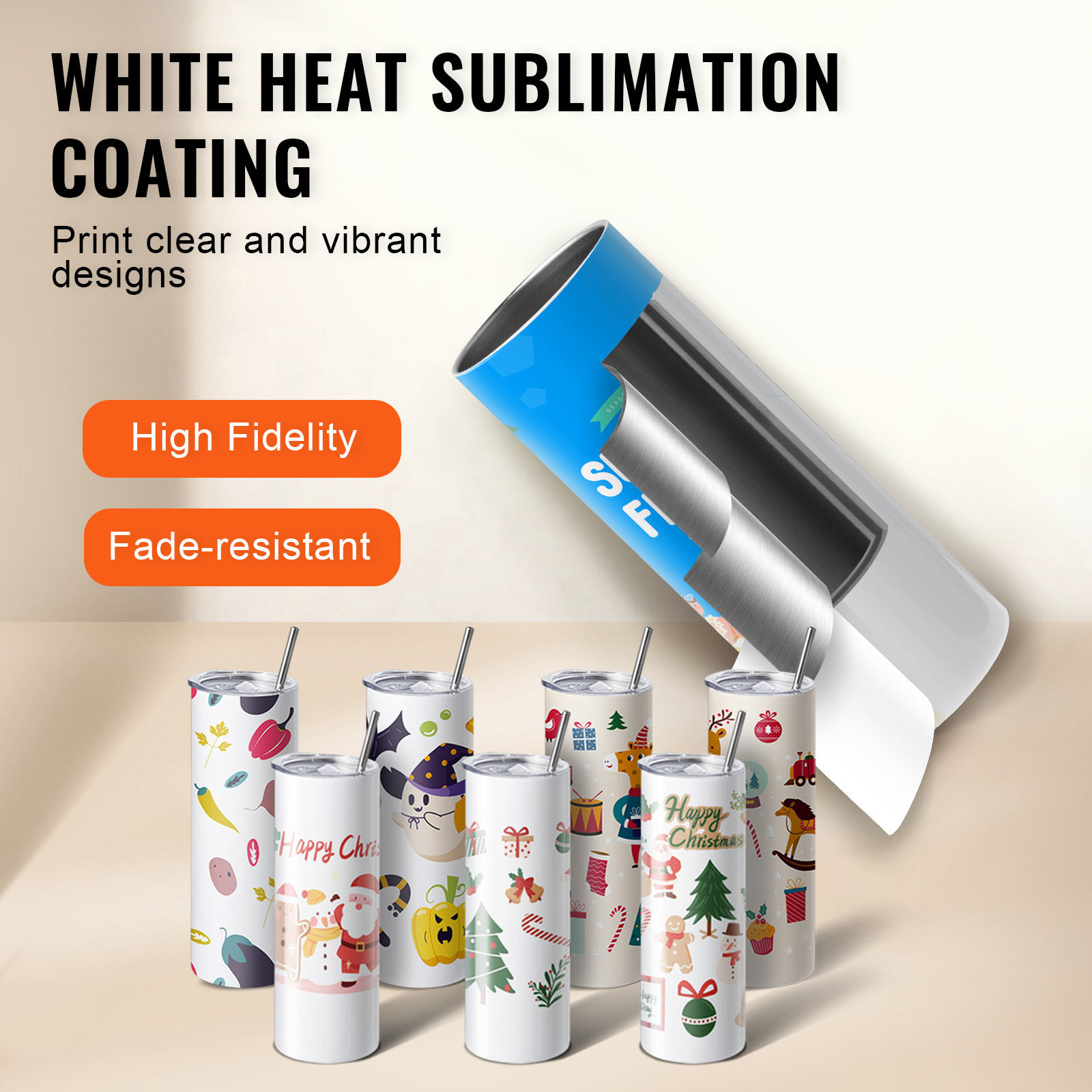 SucceBuy 8/12/14/16/24/50PC St - Sublimation Mug White recensie en prijs