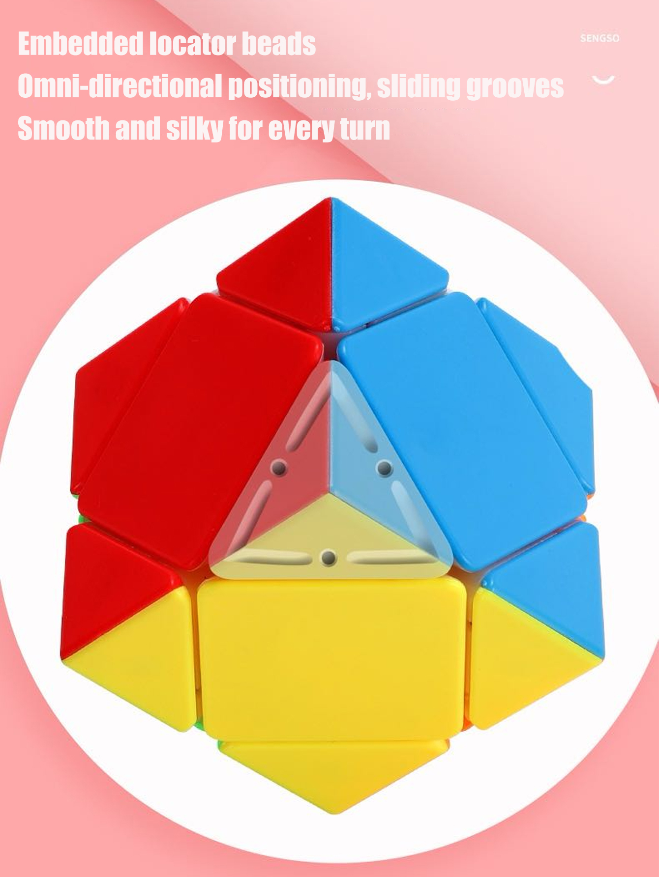 SENGSO Skewb Speed Cube Sticke - Puzzle Blank White recensie en prijs