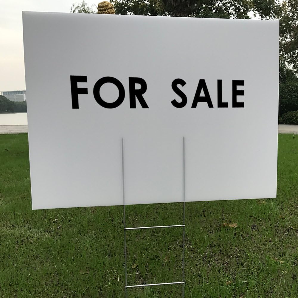 6 Pack 24x18 White Blank Lawn  - Yard Sign Blank recensie en prijs