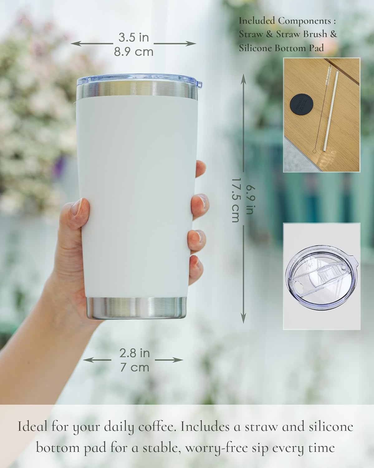 20oz Leakproof Travel Coffee T - Tumbler 20Oz White recensie en prijs