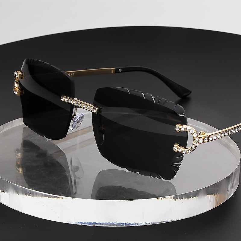 Fashion Rimless Square Sunglas - Metal Photo Panel recensie en prijs