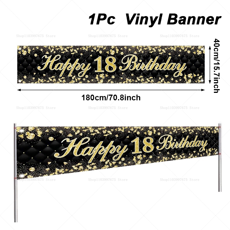 Happy 18th Birthday Banner Dec - Yard Sign Blank recensie en prijs