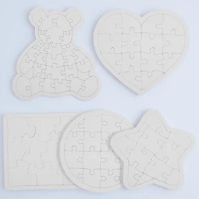 5Pcs White Blank Jigsaw Puzzle - Puzzle Blank White recensie en prijs
