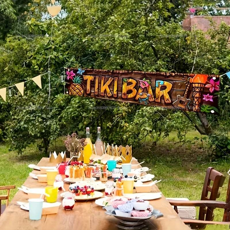 Tiki Bar Banner Tropical Hawai - Yard Sign Blank recensie en prijs