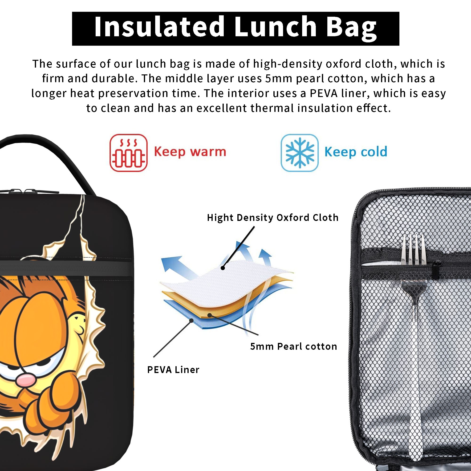 Garfielded Insulated Lunch Bag - Tote Bag Sublimation recensie en prijs
