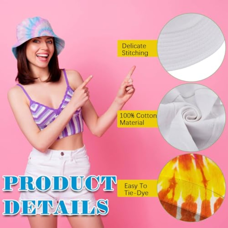 White cotton bucket hat for ti - Hat Sublimation Blank recensie en prijs