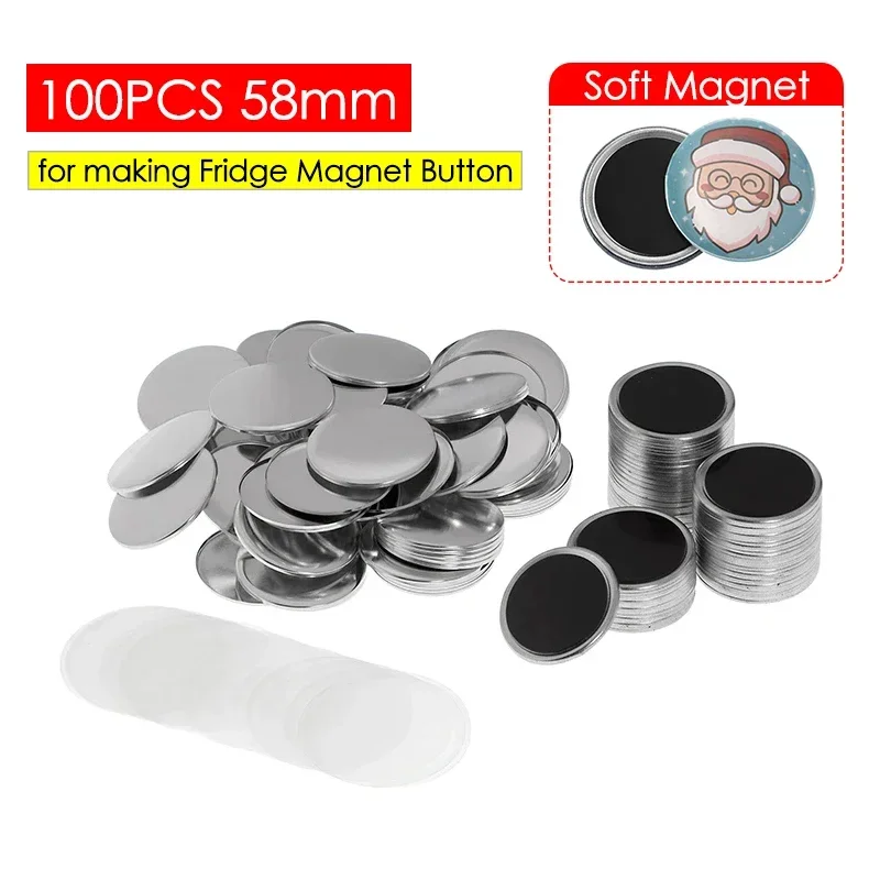 50/100PCS 25-75mm Magnet Refri - Button Badge Blank recensie en prijs